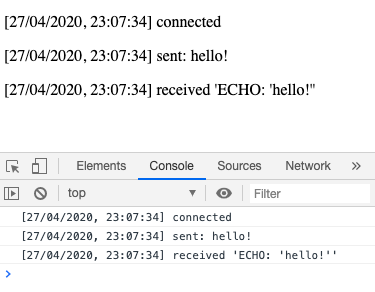 WebSocket connection in Browser